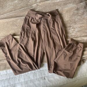 Tan Tie Waist Athleta Cardiff Pant Size 2